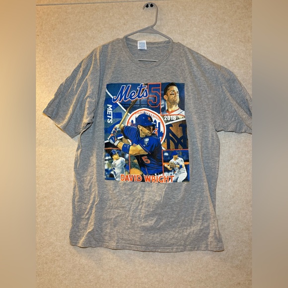 New York Mets Other - David Wright New York Mets Vintage 2018 Retirement Rap Gray T-shirt Size XL